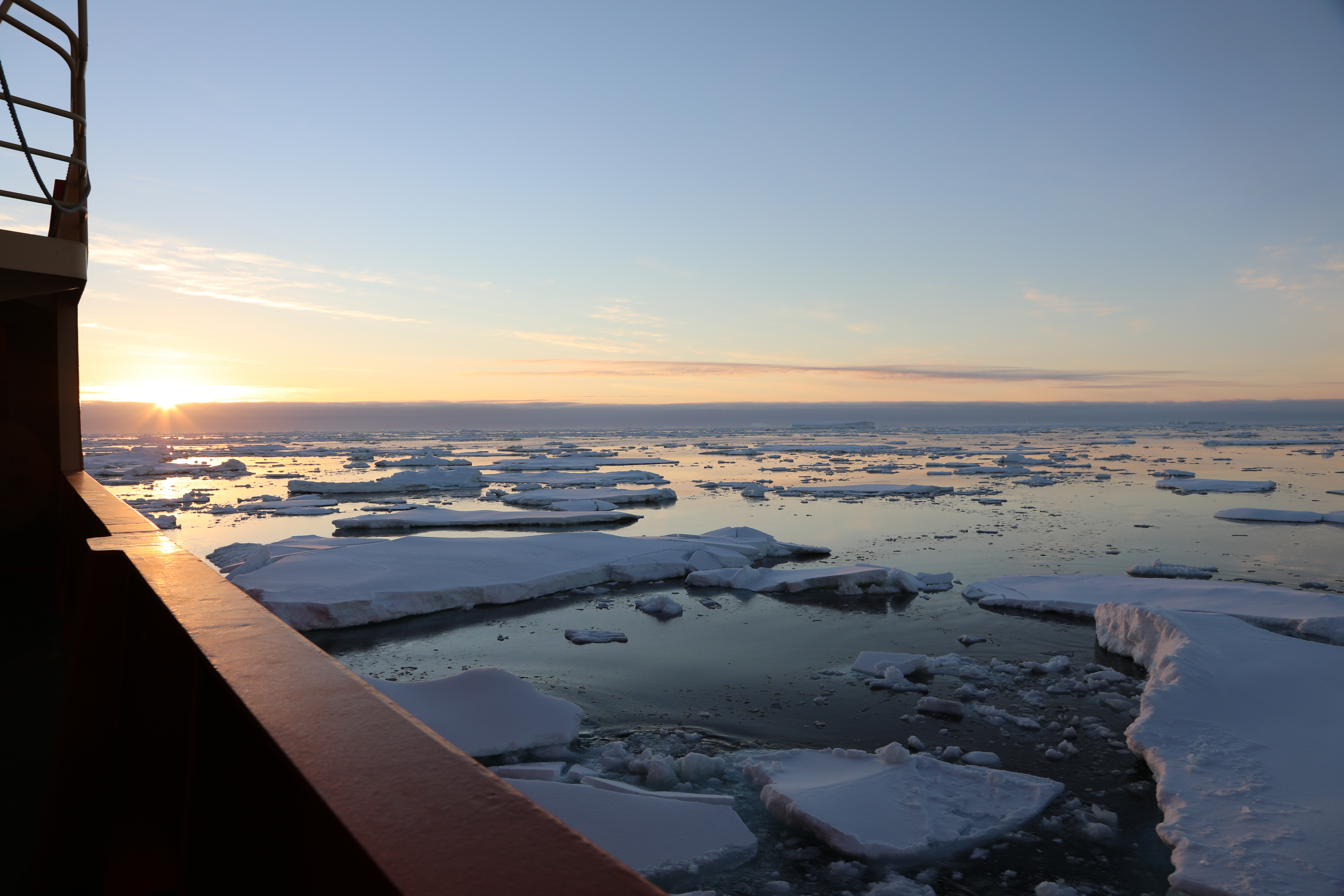 Sea ice viewed from the ship